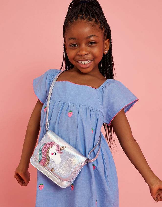Girls Unicorn Cross-Body Bag, , large
